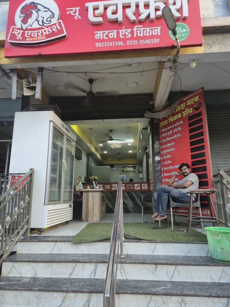 Customer counter at New Everfresh Mutton and Chicken Indore